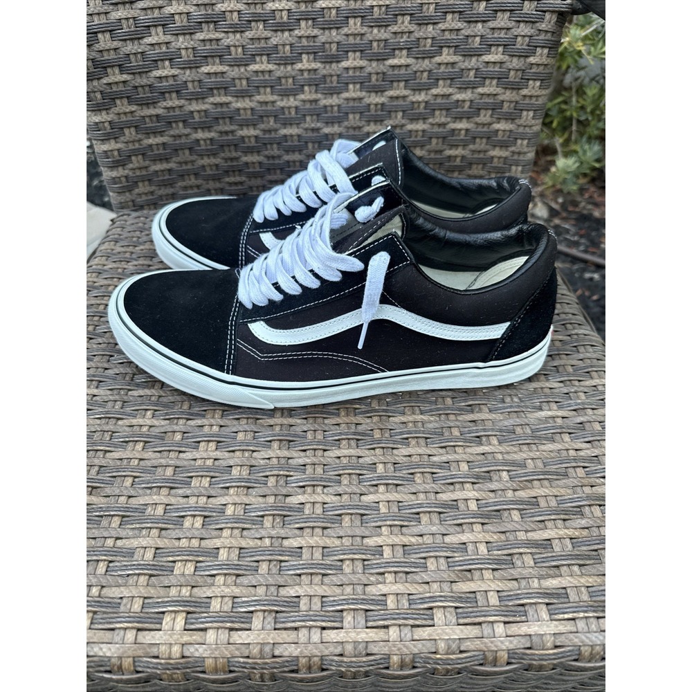 Vans Old Skool Black White Men's Size 15 Classic Skate Shoes Low Top Rare
